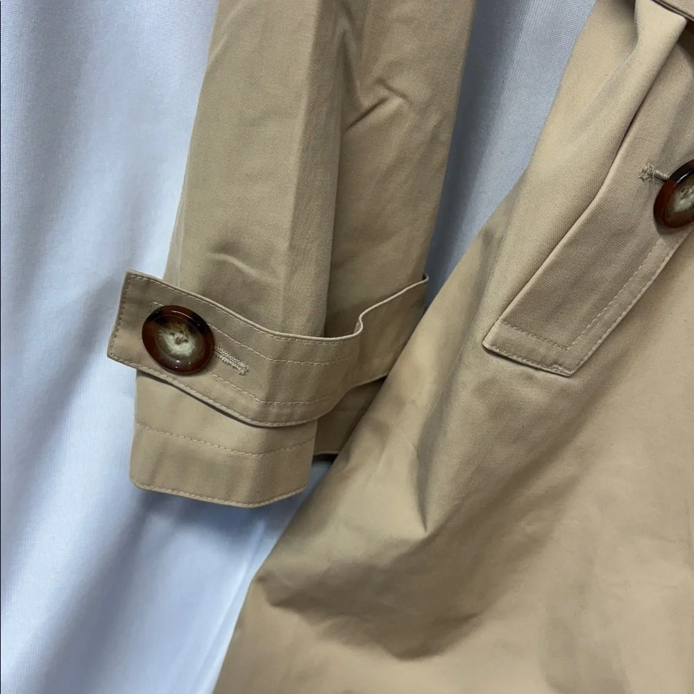 Michael Kors full button up collard belted ginger root trench coat  XL